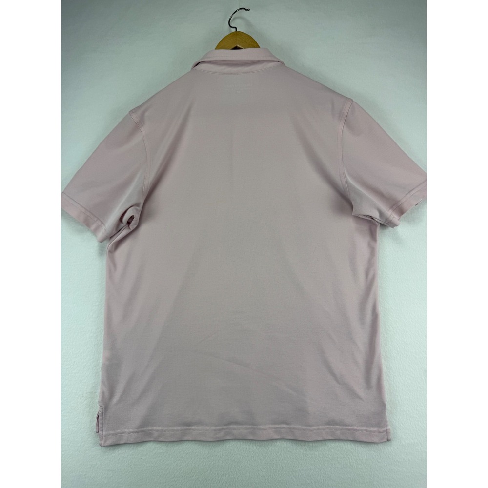 Vineyard Vines Polo Shirt Mens Medium Pink Performance Short Sleeve Whale Logo - Picture 7 of 7